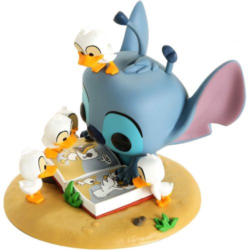 펀코 Funko POP! Disney: Lilo & Stitch Stitch with Ducks Deluxe #636 Exclusive Bundled with Free PET Compatible .5mm Extra Rigged Protector