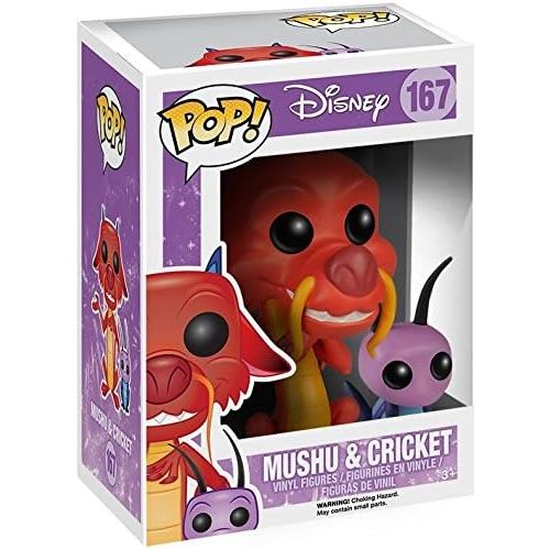 펀코 Disney: Mulan Mushu and Cricket Funko Pop! Vinyl Figure (Bundled with Compatible Pop Box Protector Case)