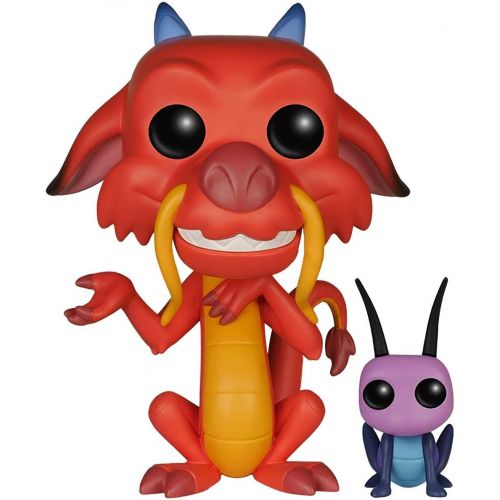 펀코 Disney: Mulan Mushu and Cricket Funko Pop! Vinyl Figure (Bundled with Compatible Pop Box Protector Case)