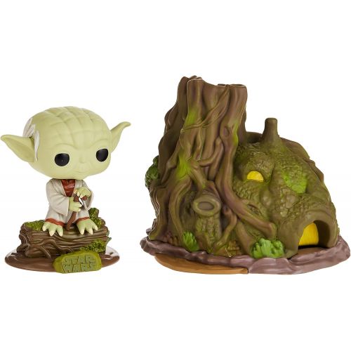  Funko Pop! Town: Star Wars Yodas Hut, Multicolor