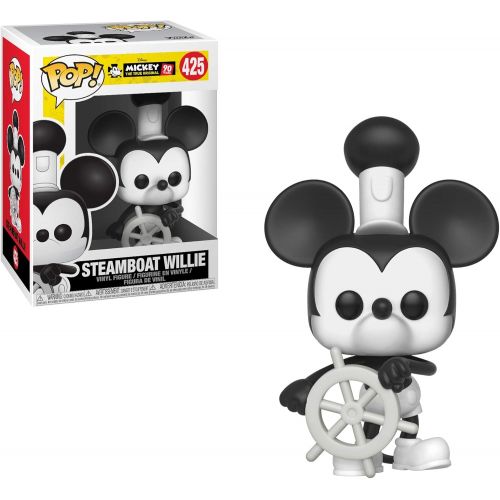 펀코 Funko Disney: POP! Mickeys 90th Anniversary Collectors Set Steamboat Willie, Apprentice Mickey, Firefighter Mickey, Conductor Mickey, Brave Little Tailor