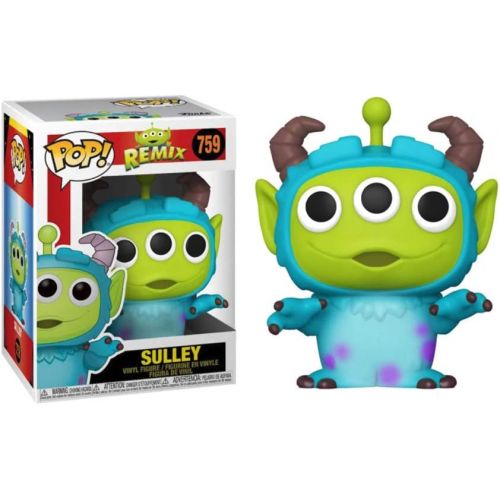  Funko Pop! Disney: Pixar Alien Remix Sulley, Multicolor, 3.75 inches (48362)