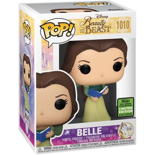  POP! Beauty and The Beast: Belle in Green Dress with Book 2021 Spring Convention Exclusive