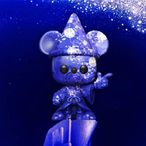 펀코 POP Starlight Mickey Mouse Fantasia Figure Magic Artist Star Art Series Sorcerer Anniversary Bundled with Protective Case + Disney Peter Pegasus + Hyacinth Hippo + Mini Tippies Charact