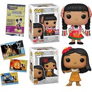 World Pop! Figure Its A Small Boat Attraction Bundled with Disney Parks Ride Mexico Character Exclusive + United States Girl + Theme Park Disneyland Anniversary Cards 3 Items