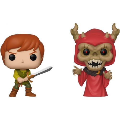  Funko Pop! Disney: Black Cauldron Taran & Horned King Vinyl Figure 2 Pack, Summer Convention Amazon Exclusive, Multicolor (40162)