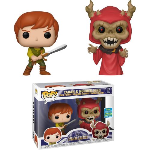  Funko Pop! Disney: Black Cauldron Taran & Horned King Vinyl Figure 2 Pack, Summer Convention Amazon Exclusive, Multicolor (40162)