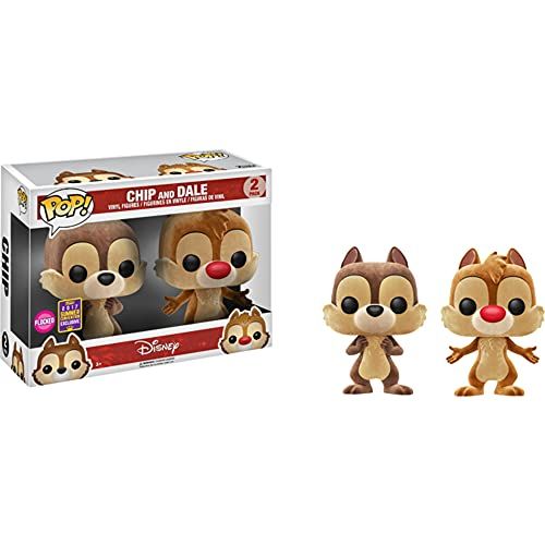 펀코 Funko POP Disney: Chip & Dale Flocked Vinyl Figures 2 Pack SDCC 2017 Exclusive