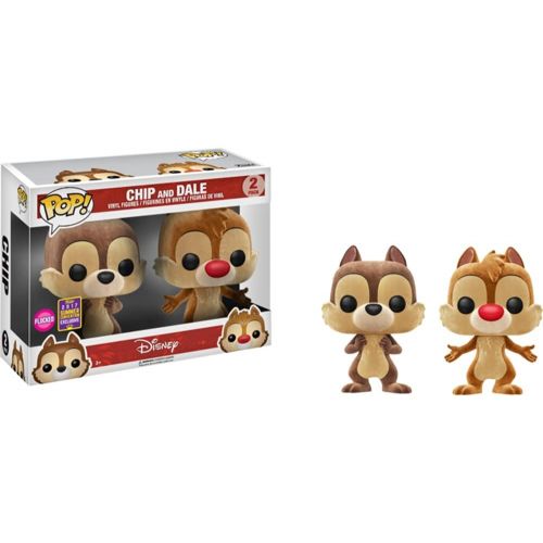 펀코 Funko POP Disney: Chip & Dale Flocked Vinyl Figures 2 Pack SDCC 2017 Exclusive