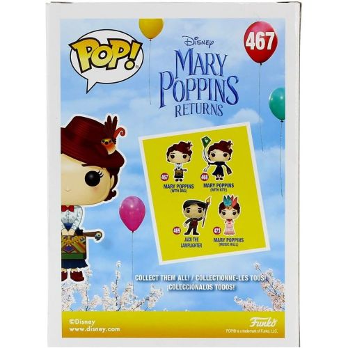  Funko Pop Disney: Mary Poppins Mary with Bag, Multicolor