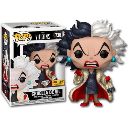 펀코 Funko Pop Disney Villains Cruella De Vil Vinyl Figure Pop 736 Diamond Collection Exclusive