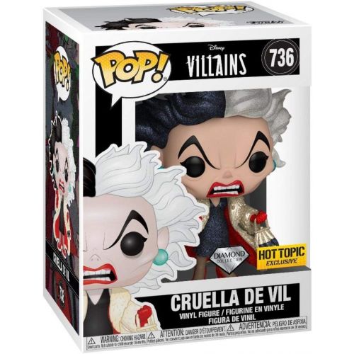 펀코 Funko Pop Disney Villains Cruella De Vil Vinyl Figure Pop 736 Diamond Collection Exclusive