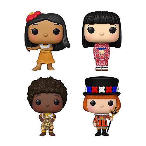 펀코 Funko Pop! Disney Its a Small World Set of 4: USA, England, Kenya and Japan