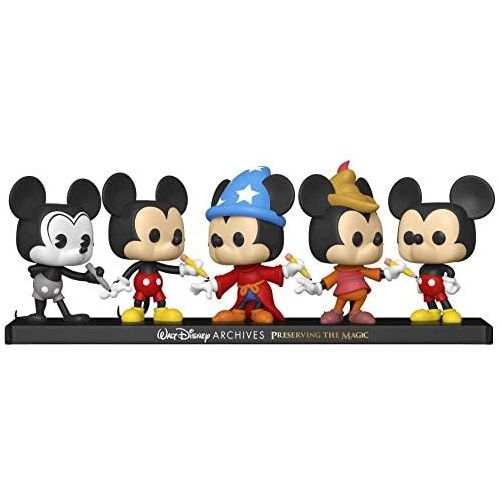  POP Disney Archives Mickey Mouse 5 Pack, Amazon Exclusive, Multicolor (51118) & Artist Series: Disney Treasures from The Vault Bambi, Amazon Exclusive,Multicolored,55671