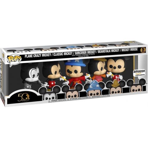  POP Disney Archives Mickey Mouse 5 Pack, Amazon Exclusive, Multicolor (51118) & Artist Series: Disney Treasures from The Vault Bambi, Amazon Exclusive,Multicolored,55671