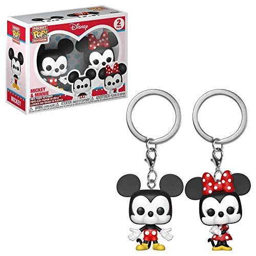  POP Keychain: Mickey & Minnie 2 Pack Toy, Multicolor, Small, (36368)
