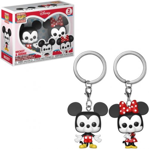  POP Keychain: Mickey & Minnie 2 Pack Toy, Multicolor, Small, (36368)