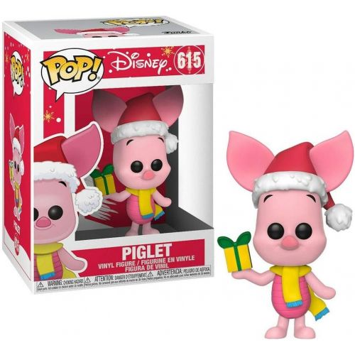  Funko 43330 POP. Vinyl Disney: Holiday Piglet Collectible Figure, Multicolor
