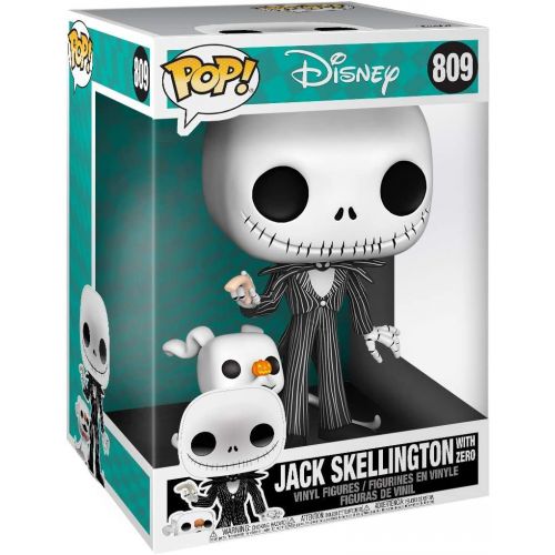  Funko Pop! Disney: The Nightmare Before Christmas 10 Inch Jack Skellington with Zero