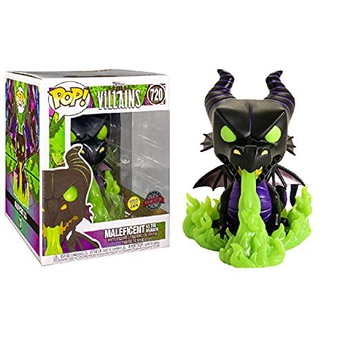 펀코 Funko Pop Disney Villains Maleficent as the Dragon Glow in the Dark Exclusive 720