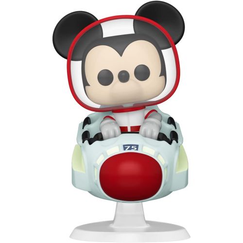 펀코 POP Ride Super Deluxe Disney: Walt Disney World 50th - Mickey at The Space Mountain Attraction, Multicolor, Standard, (45343)