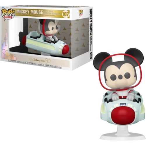 펀코 POP Ride Super Deluxe Disney: Walt Disney World 50th - Mickey at The Space Mountain Attraction, Multicolor, Standard, (45343)