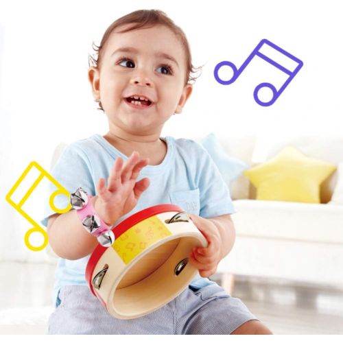  POPLAY 6 PCS Percussion Instruments, Wrist Bells Jingle Bells Musical Rhythm Toys