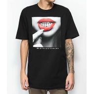 POPULAR DEMAND Popular Demand Diamond Lips Black T-Shirt
