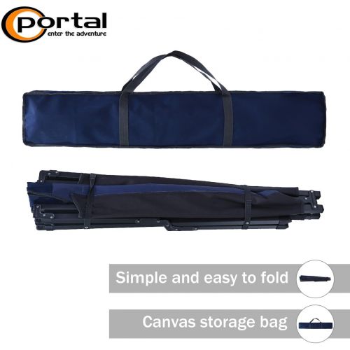  PORTAL Folding Portable Camping Cot 83 XL Pack-Away Tent Sleeping Cot Bed with Side Pockets, Carry Bag and Side Pockets Included