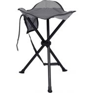 PORTAL Tall Slacker Chair Folding Tripod Stool for Outdoor Camping Walking Hunting Hiking Fishing Travel, Support 225 lbs