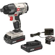 PORTER-CABLE PORTER CABLE 20V MAX* 1/4 in. Cordless Impact Driver Kit, Hex Head, Compact (PCC641LB)