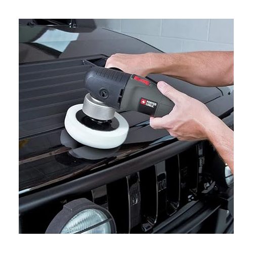  PORTER-CABLE Car Polisher and Buffer, 6-Inch, Orbital, Variable Speed (7424XP)