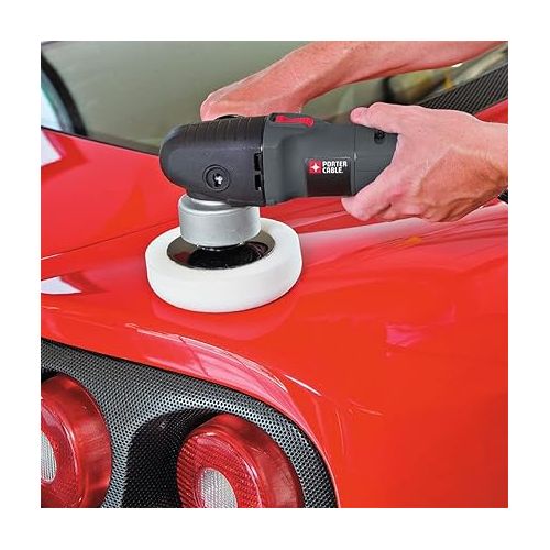  PORTER-CABLE Car Polisher and Buffer, 6-Inch, Orbital, Variable Speed (7424XP)