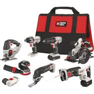 PORTER-CABLE 20V MAX* Cordless Drill Combo Kit, 8-Tool (PCCK6118)