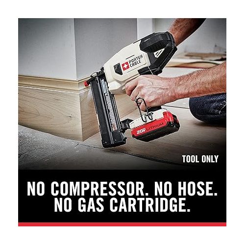  PORTER-CABLE PCC790B 20V MAX Lithium 18GA Brad Nailer Kit (Bare Tool Only)