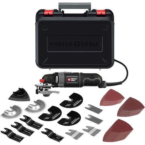  PORTER-CABLE Oscillating Tool Kit, 3-Amp, 52 Pieces (PCE605K52)