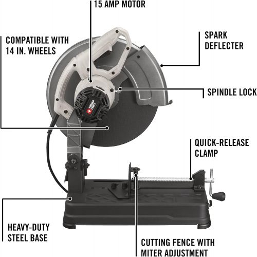  PORTER-CABLE Chop Saw, 15-Amp, 14-Inch (PCE700)