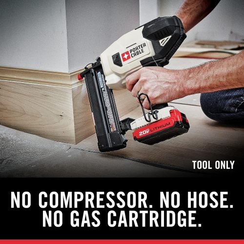  [아마존베스트]PORTER-CABLE 20V MAX Cordless Brad Nailer, 18GA, Tool Only (PCC790B)