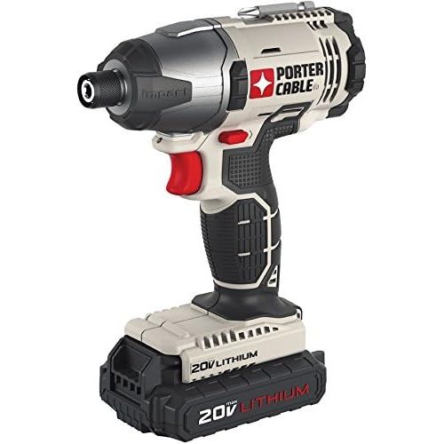  PORTER-CABLE PCC641LB 20V MAX Lithium Ion Hex Head Compact Impact Driver Kit