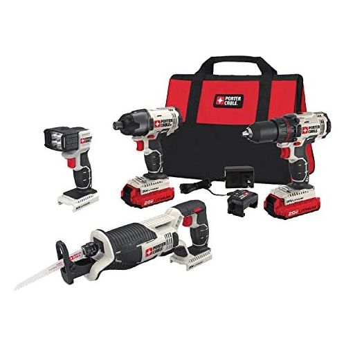  PORTER-CABLE PCCK615L4 20V Max 4-Tool Combo Kit