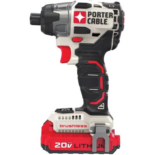  PORTER-CABLE PCCK618L2 20V MAX 2 -Tool Brushless Lithium DrillImpact Driver Combo Kit