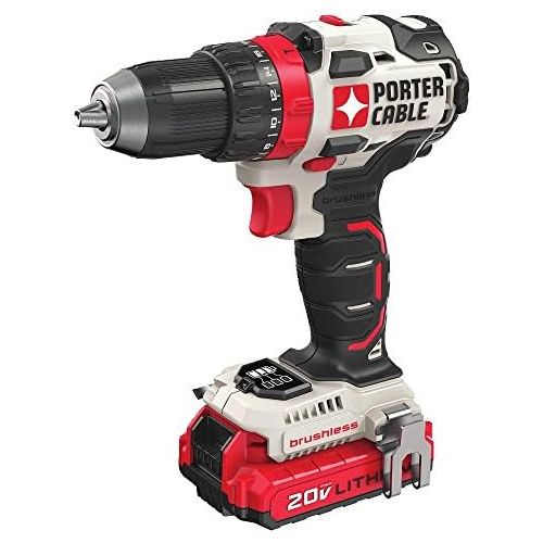  PORTER-CABLE PCCK607LB 20V MAX Brushless Cordless Drill Driver, 12