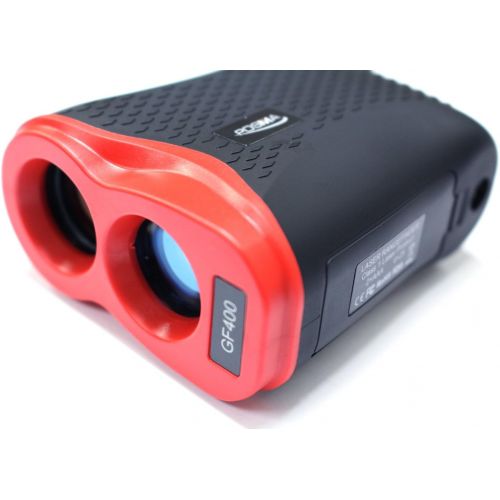  POSMA GF400 Golf Range Finder Laser Rangefinder Scope 656 Yards/600 Meters with Flag-Lock, Fog, Distance, Speed Measurement, Black and Red