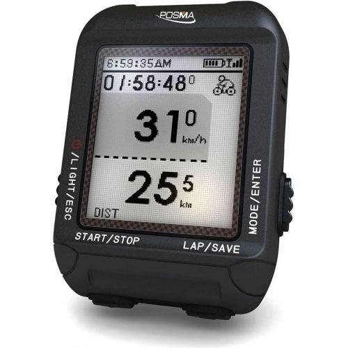  POSMA D3 GPS Cycling Bike Computer Speedometer Odometer with Navigation, ANT+ Support Strava and MapMyRide (BHR20 Heart Rate Monitor and BCB20 SpeedCadence Sensor Bundle Option Av