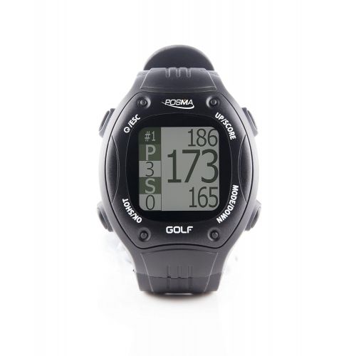  POSMA GT1+ Golf Trainer GPS Golf Watch Range Finder, Preloaded Golf Courses, no Download no Subscription, Black. Global Courses incl. US, Canada, Europe, Australia, New Zealand, As