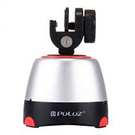 POTENCO 360 Degree Rotation Panning Rotating Panoramic Tripod Head with Remote Controller Stabilizer for iPhone GoPro DSLR Cameras (Red)