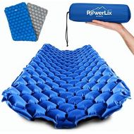 POWERLIX Sleeping Pad - Ultralight Inflatable Sleeping Mat, Ultimate for Camping, Backpacking, Hiking - Airpad, Inflating Bag, Carry Bag, Repair Kit - Compact & Lightweight Air Mat