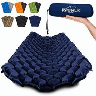 POWERLIX Sleeping Pad - Ultralight Inflatable Sleeping Mat, Ultimate for Camping, Backpacking, Hiking - Airpad, Inflating Bag, Carry Bag, Repair Kit - Compact & Lightweight Air Mat