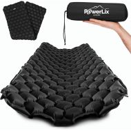 Powerlix Sleeping Pad ? Self-Inflating Foam Pad Insulated 3inches Ultrathick Mattress for Camping, Backpacking, Hiking - Ultralight Camping Mat for A Tent, Built in Pillow- Fits in