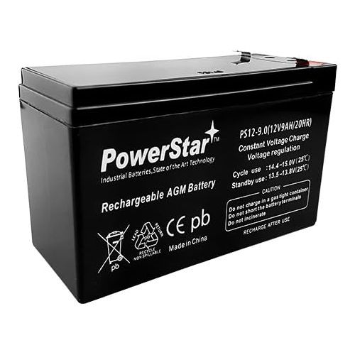  POWERSTAR--2 pk 12V 9AH Battery RAZOR Scooter MX350 M400 Pocket Sport Mod Bistro Dirt Quad